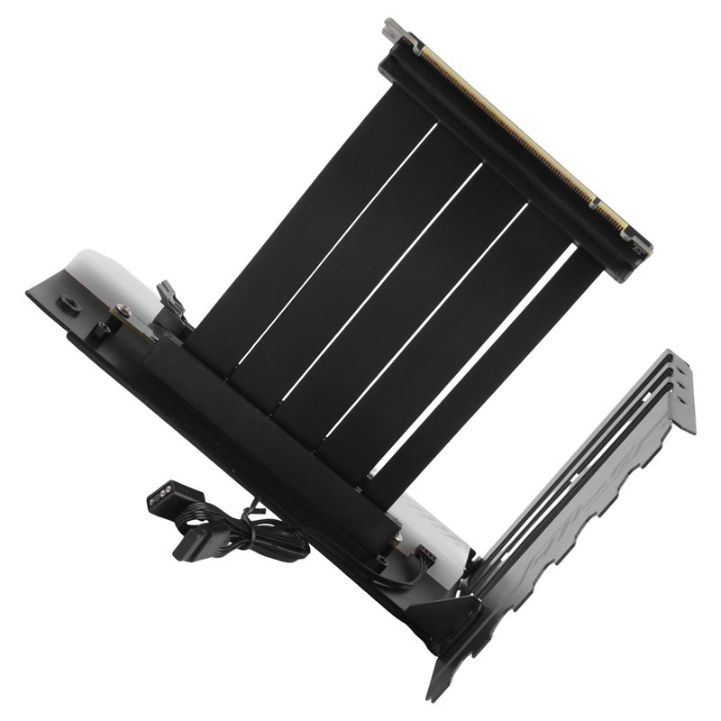 Pcie 4.0 X16 Riser Cable 90 Degree - حامل تثبيت عمودي لبطاقة الرسوميات مع