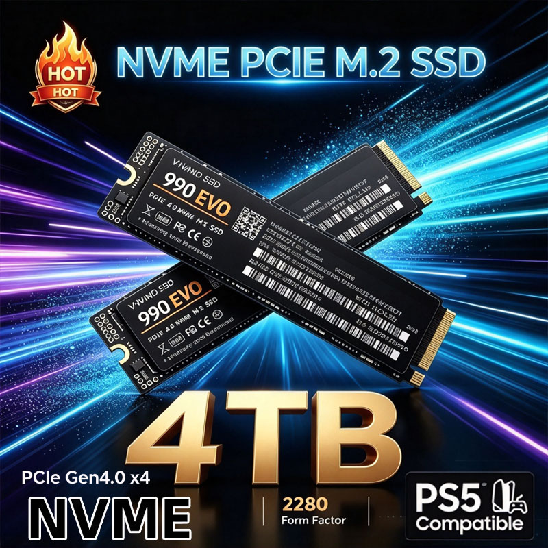 M.2 Nvme 4Tb Pcie 4.0 Ssd - قرص تخزين داخلي 990 EVO للألعاب،