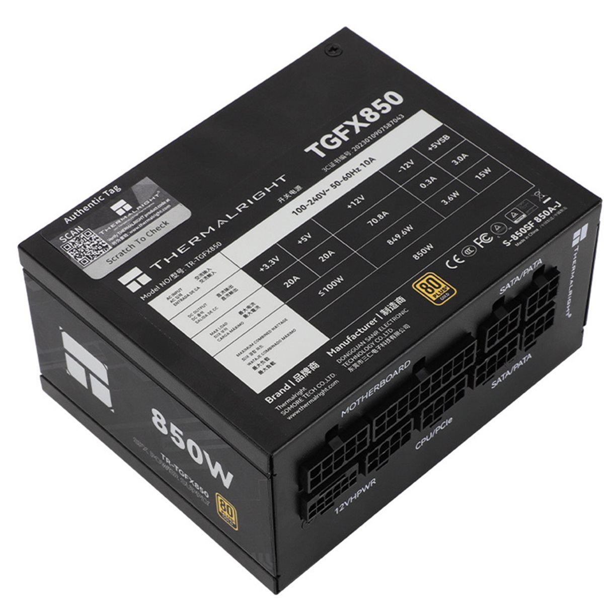 Sfx Power Supply 850W Gold - [AC18 Digital]/ TR-TGFX850 مزود طاقة لجهاز