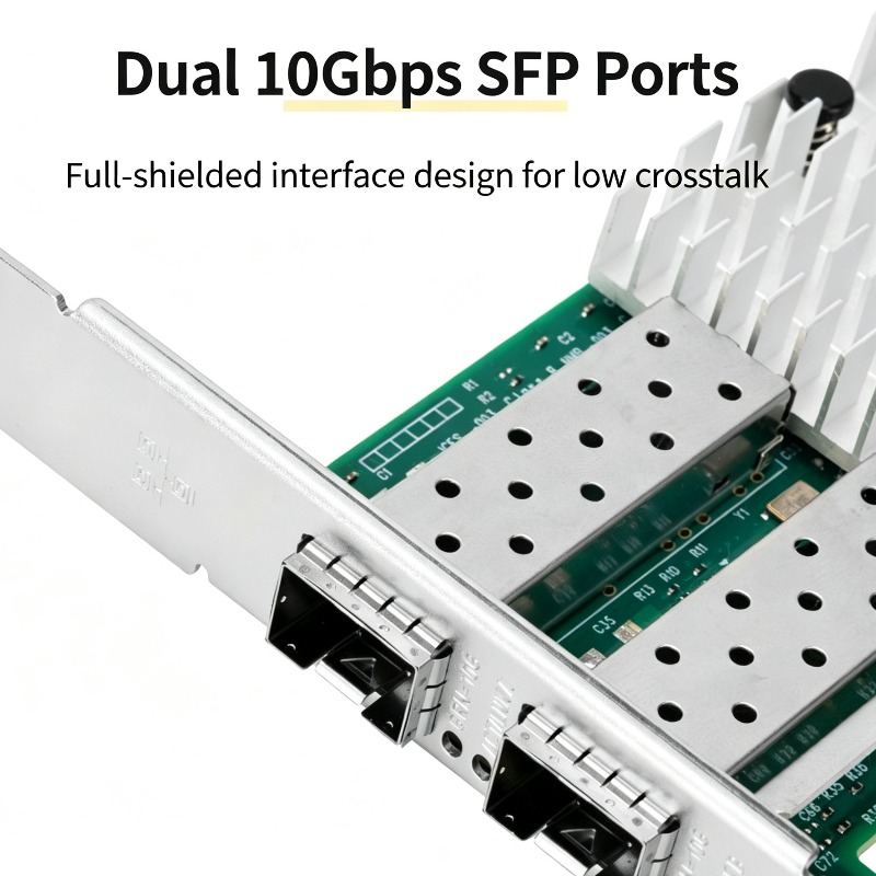 X520-DA2 82599EN، بطاقة شبكة أ - مراجعة 10Gb Sfp+ Pcie Network Card Dual Port وسعره