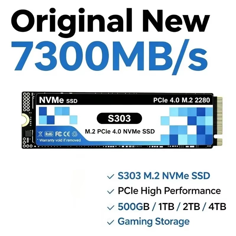 قرص تخزين SSD داخلي S303 M.2 N - مراجعة M.2 Nvme 4Tb Pcie 4.0 Ssd وسعره